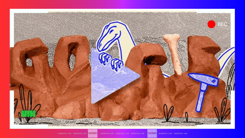 google doodle celebrates staurikosaurus