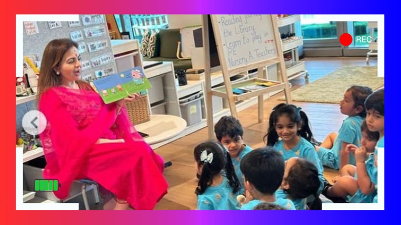 Nita Ambani reads peppa pig