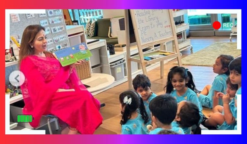 Nita Ambani reads peppa pig