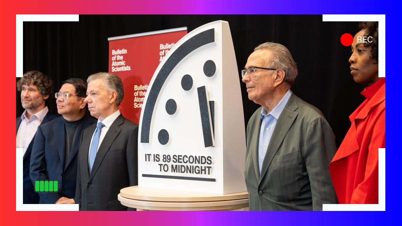 Doomsday Clock Moves to 89 Seconds to Midnight: Climate Change, Nuclear War, and AI Threats